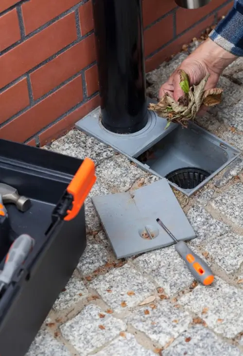 gutter drains downspouts