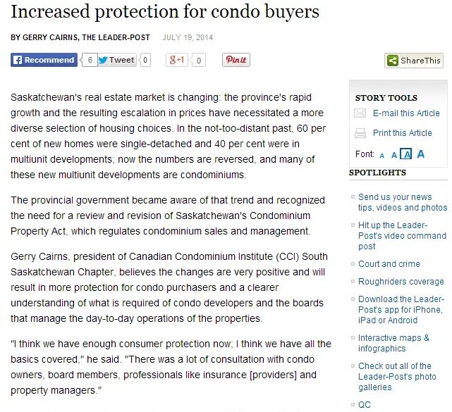 increased protection for condo buyers